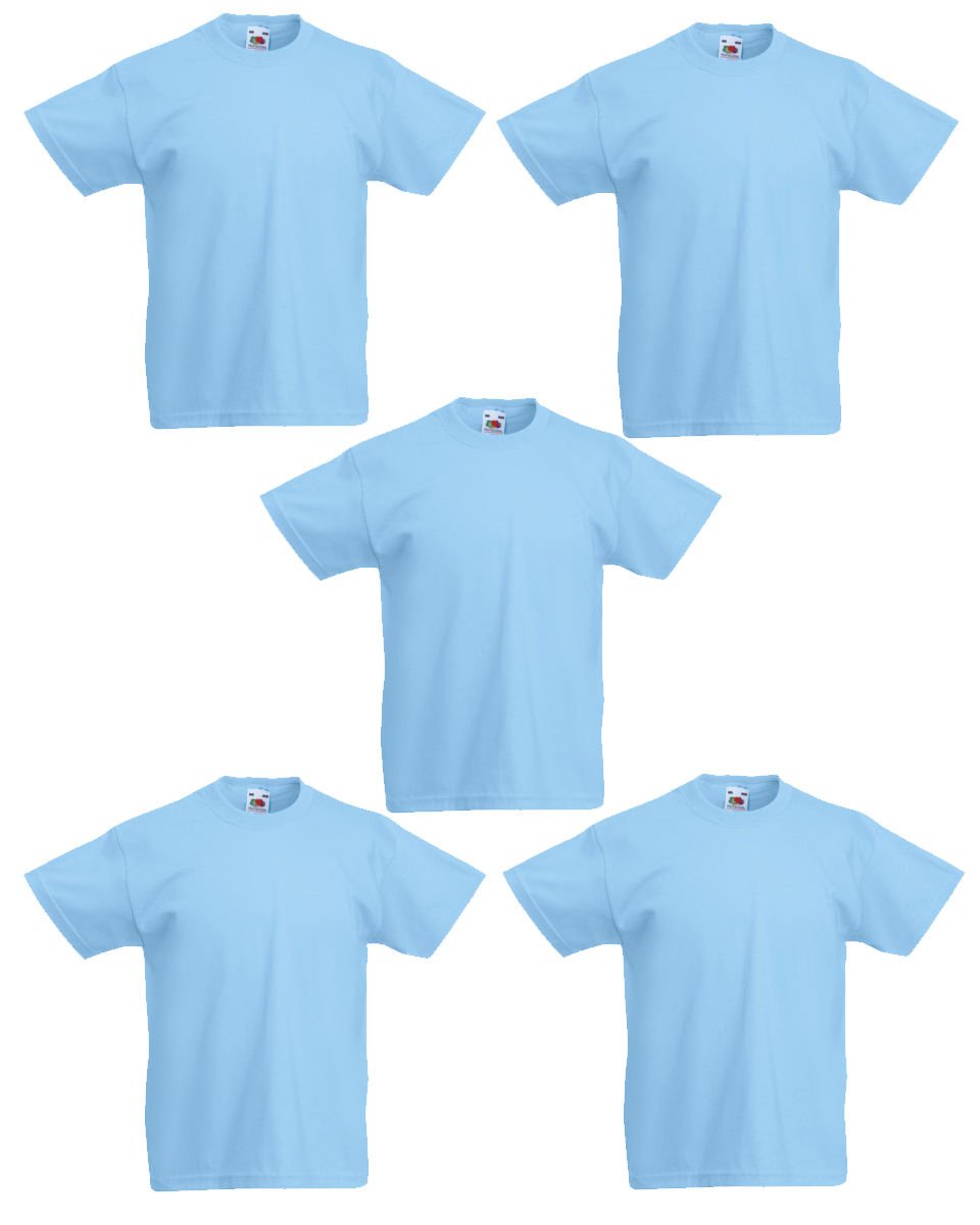 Fruit of The Loom Kid's Original T-Shirt Pack of 5