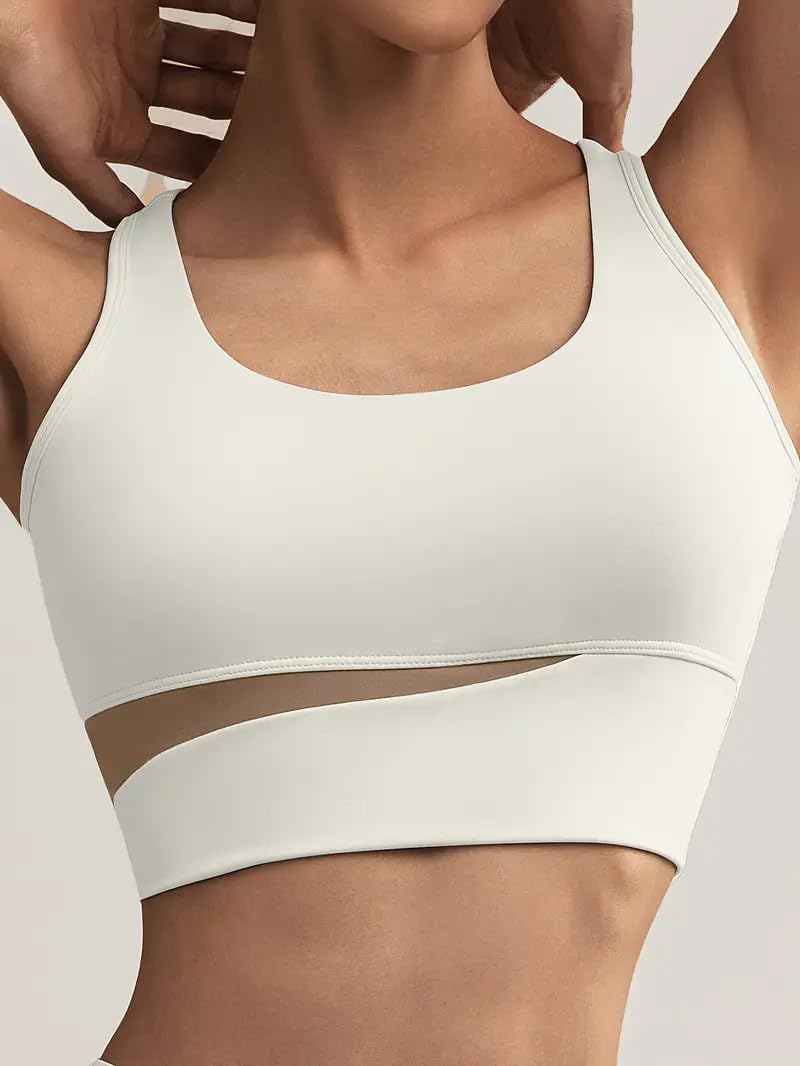Ensemble de yoga 4 pièces pour femme avec fermeture éclair - Veste à manches longues - Leggings de sport rembourrés - Pour course à pied, fitness - Survêtement sans couture