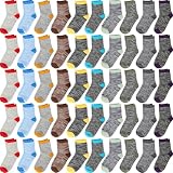 Chuarry 50 pares de calcetines cálidos para niños, 7- 10 años