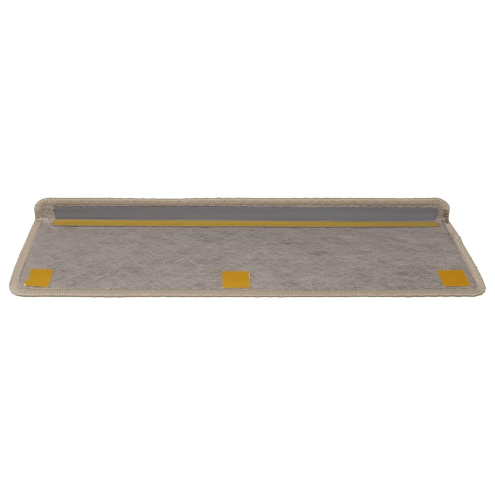 Lot de 15 tapis d'escalier autocollants antidérapants aspect sisal foncé 65 x 21 x 4 cm pour une installation sûre et facile, parfait pour la décoration de la maison