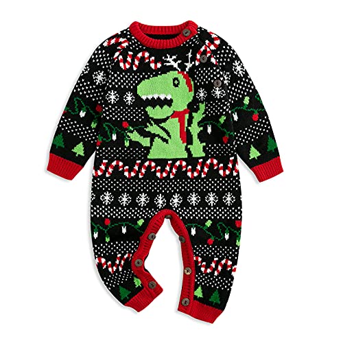 Simplee kids Ugly Christmas Sweater Family Matching Outfits for Holiday Party Knitted Unisex Baby Jumpsuit