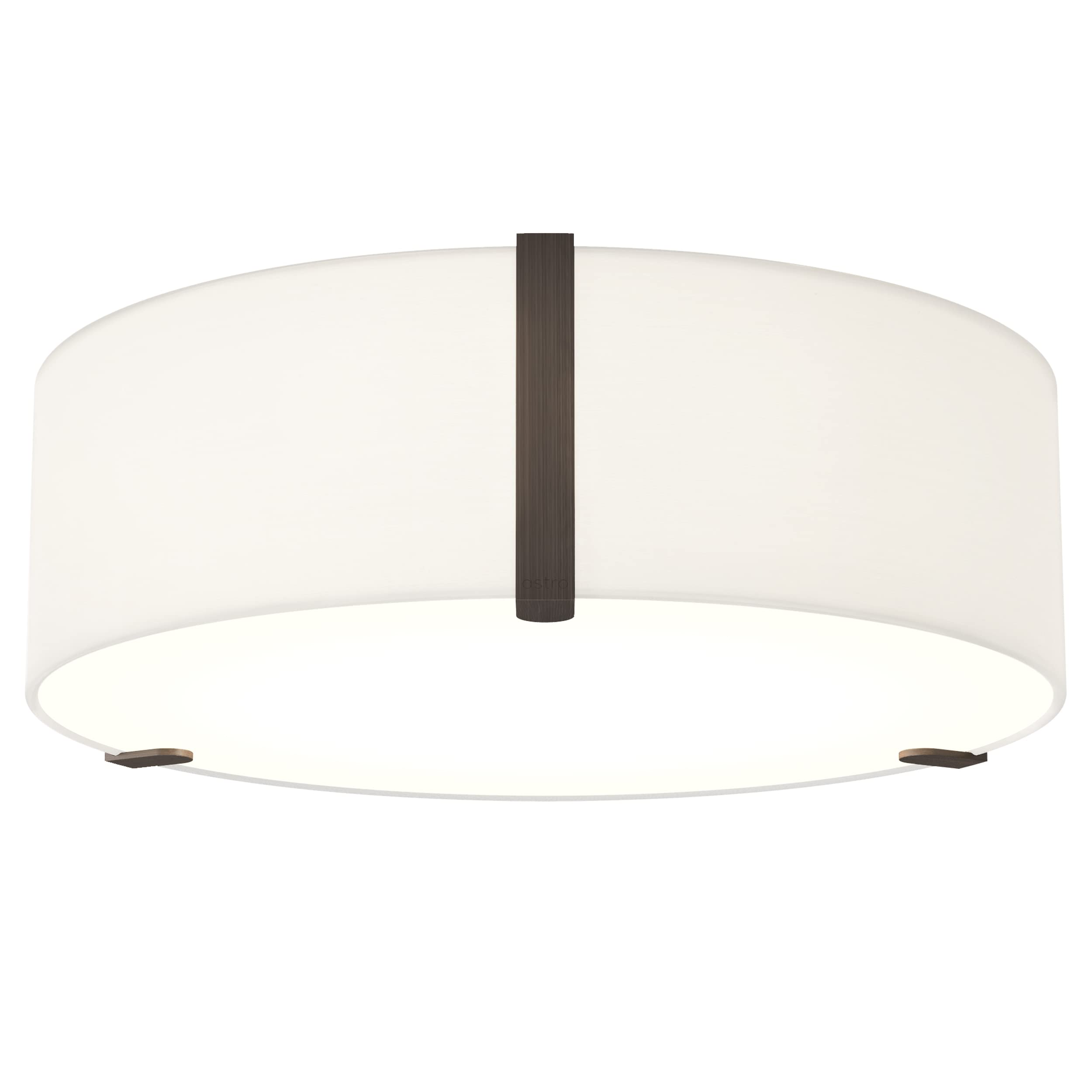 Astro Salina 400, Dimmable Indoor Ceiling Light (White Fabric), Designed in Britain - 1463001-3 Years Guarantee