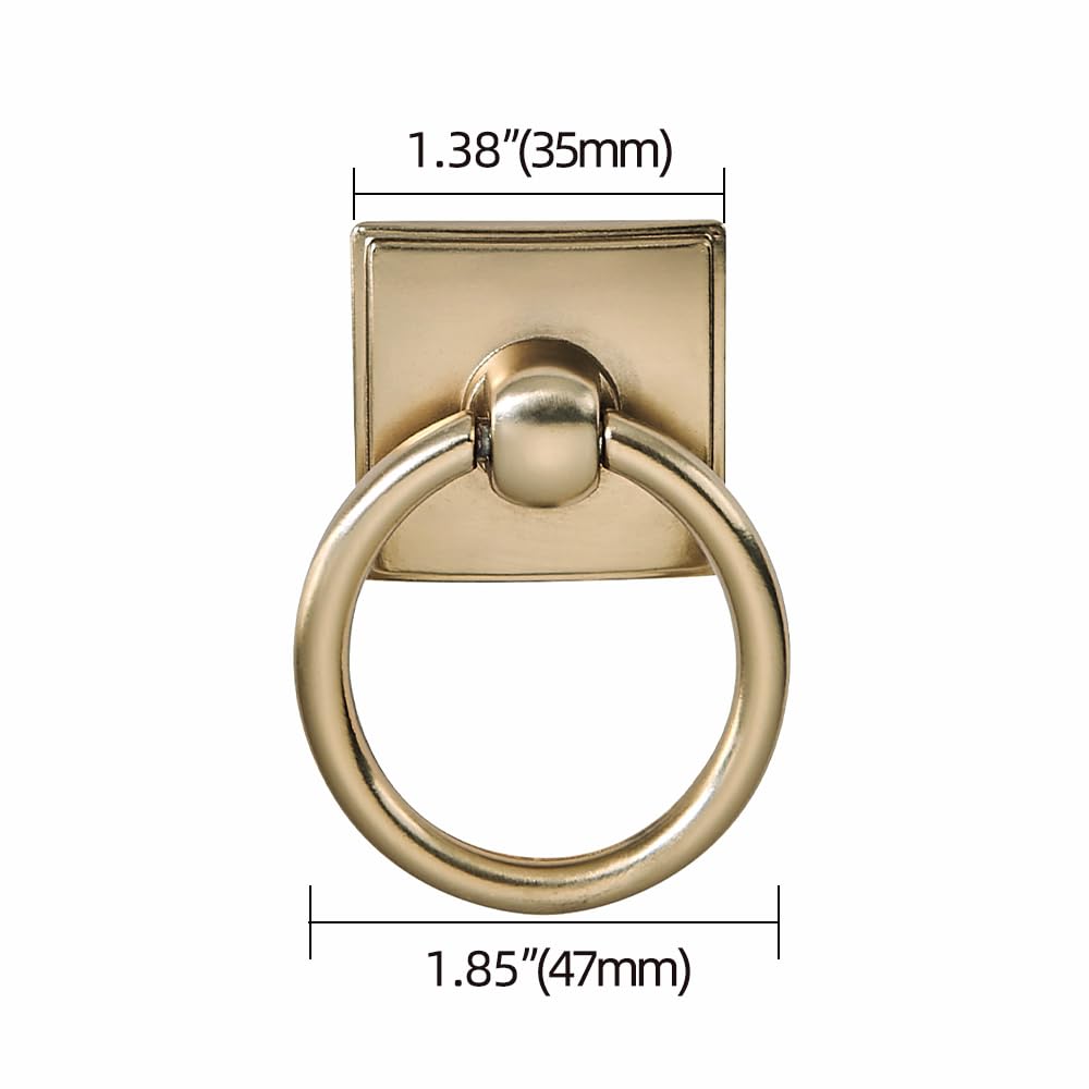 KHTUMEWARE-170104 Round Knob, Champagne Bronze, 2-Pack in Champagne Bronze — KHTUMEWARE