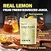 NEXORBE Premium Freeze-Dried Lemon Powder 10.6 Oz, Made from Real Lemons for Drinks, Baking, Cooking & Seasoning, Vegan, Non-GMO, Gluten-Free, No Additives