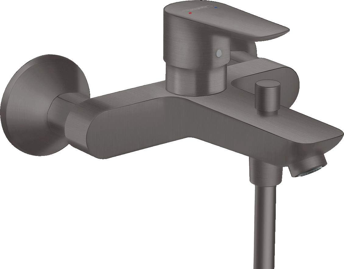 hansgrohe Talis E Bathtub Mixer Tap Surface-Mounted for 2 Functions Brushed Black Chrome