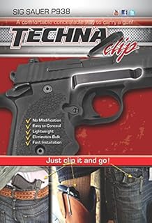 Techna Clip Compatible with Sig Sauer P938 .9MM - Conceal Carry Belt Clip Holster (Right-Side) , Black - Techna Clip