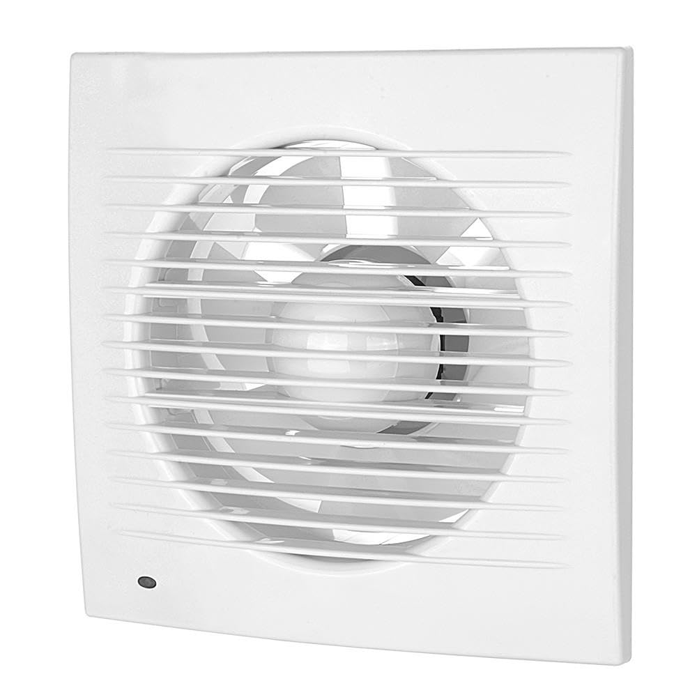 Extracteur de salle de bain carré 21x21 cm blanc discret 15W