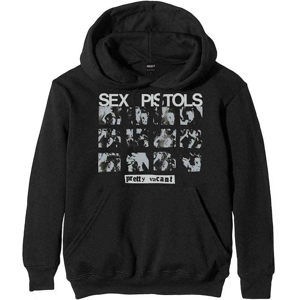 Rock Off Officially Licensed Products Men's Black The Sex Pistols Pretty Vacant Official Unisex Hoodie Hooded Top (Large)