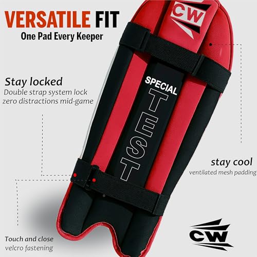Image of CW Test Wicket Keeping Pads for Men Cricket Legguard for Wicket Keeper