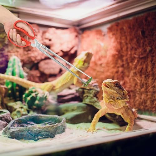 Lconvicely 127cm Multifunktionales Schlangengreifer-Set, klappbarer Schlangenstock mit breitem Maul, Edelstahl-Schlangenzange mit rutschfestem Griff