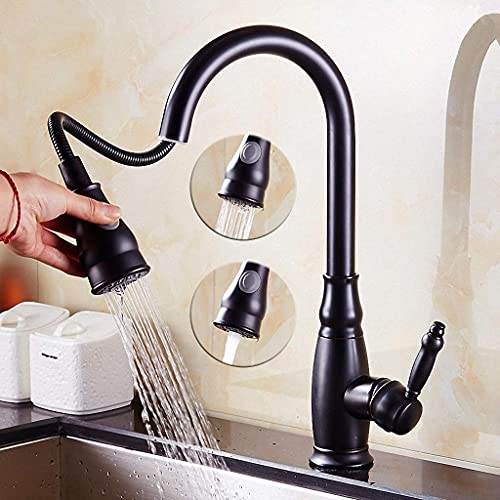 Robinet de cuisine pivotant noir pour simplifier vos repas - 3