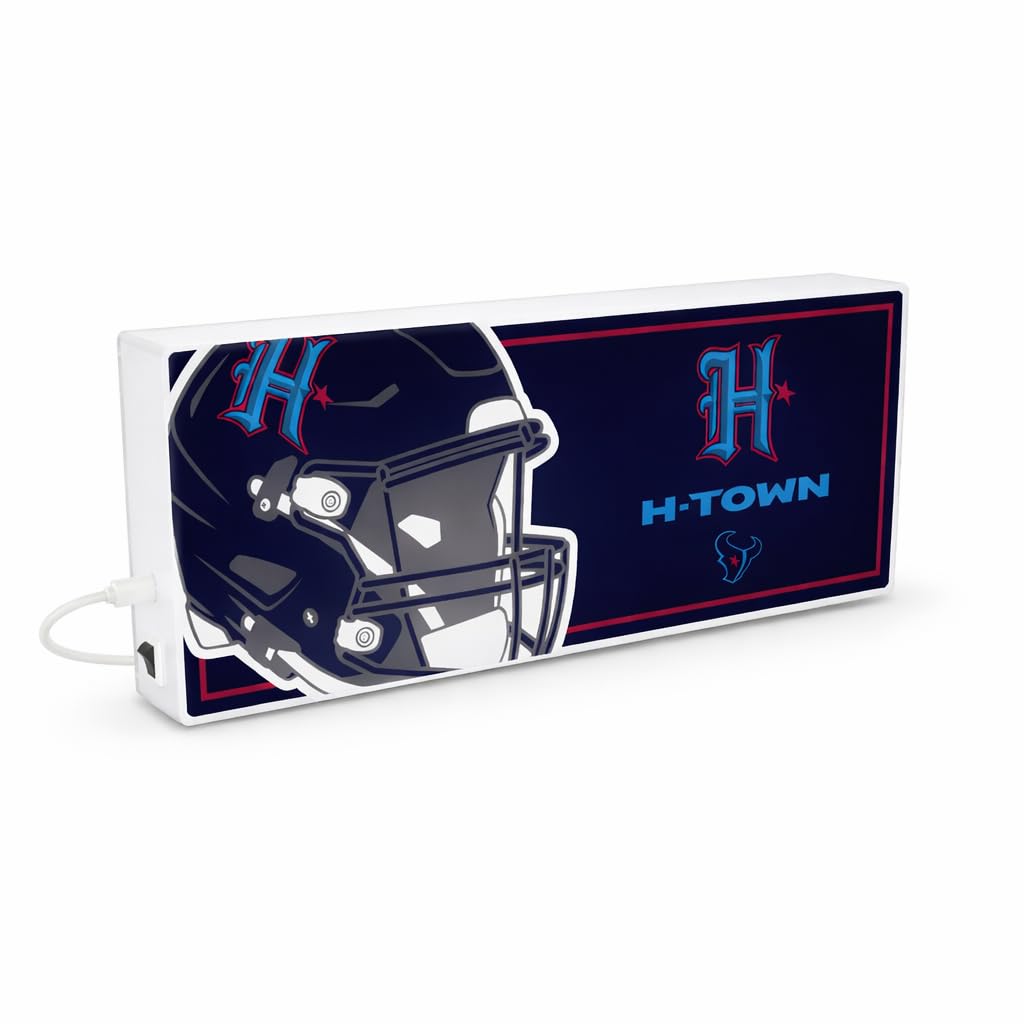 SOAR NFL LED Ambience Light Box: Elevate Your Space with Officially Licensed Wall Décor, Denver Broncos