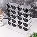 Lamoutor 2 Row Sunglasses Rack Holder Glasses Display Stand Transparent