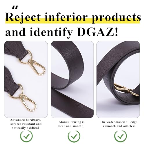 Image of DGAZ Vachetta Leather Crossbody Strap for Neverfullbag with Gift Box, Handmade DIY purse strap