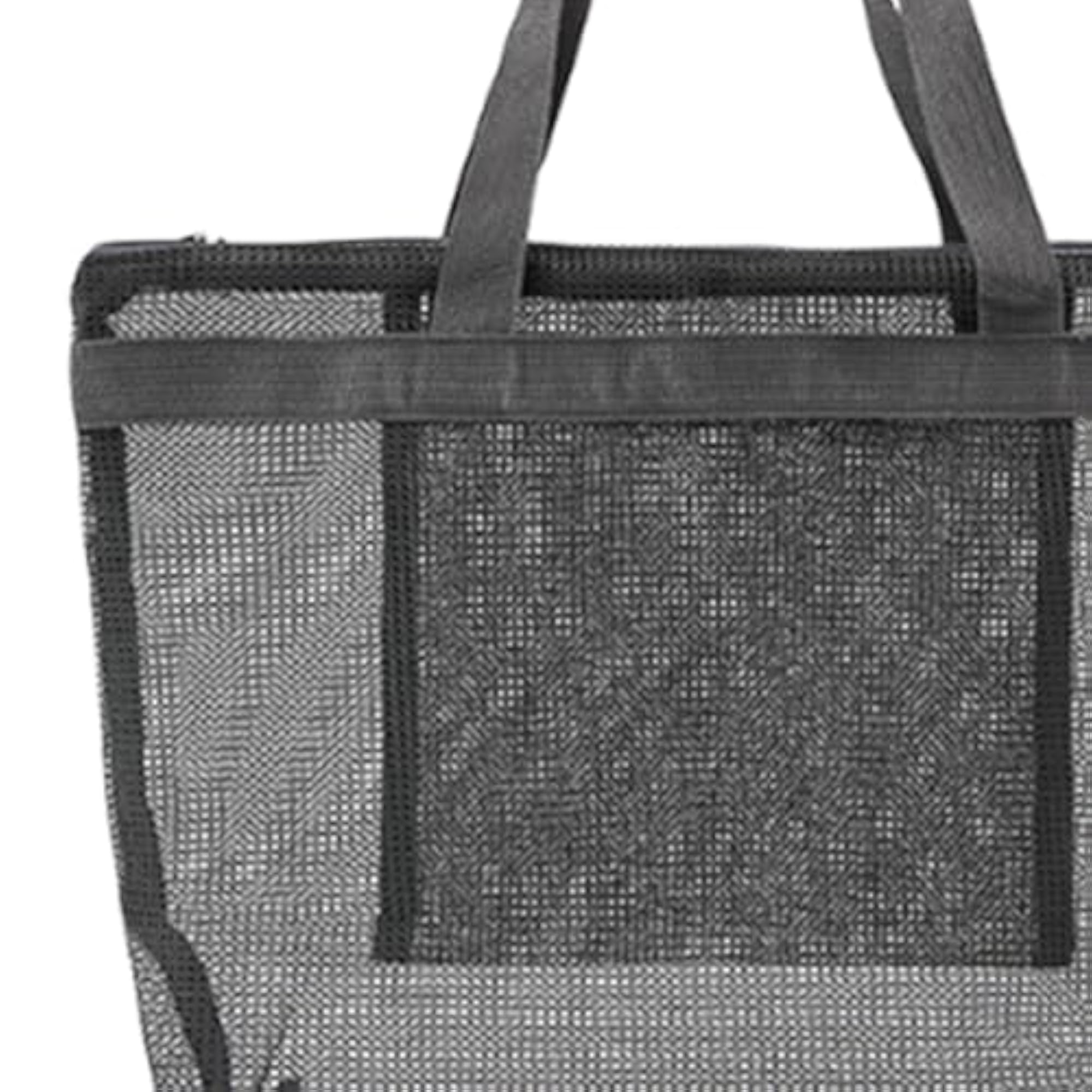 Large Mesh Beach Bag with Zipper