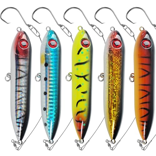 Santee Catfish Float Rigs - Rattling Line Lures with Circle Hooks for Lake River Bank Fishing