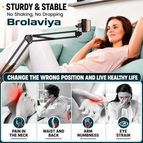BROLAVIYA Overhead Video Mobile Stand, Black - Image 4