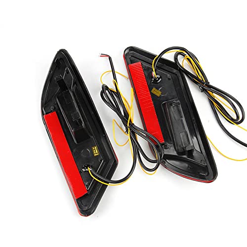 2 Peças Led Pára Choques Traseiro Luz De Freio De Cauda Luzes De Neblina Pisca Luzes De Freio Luz De