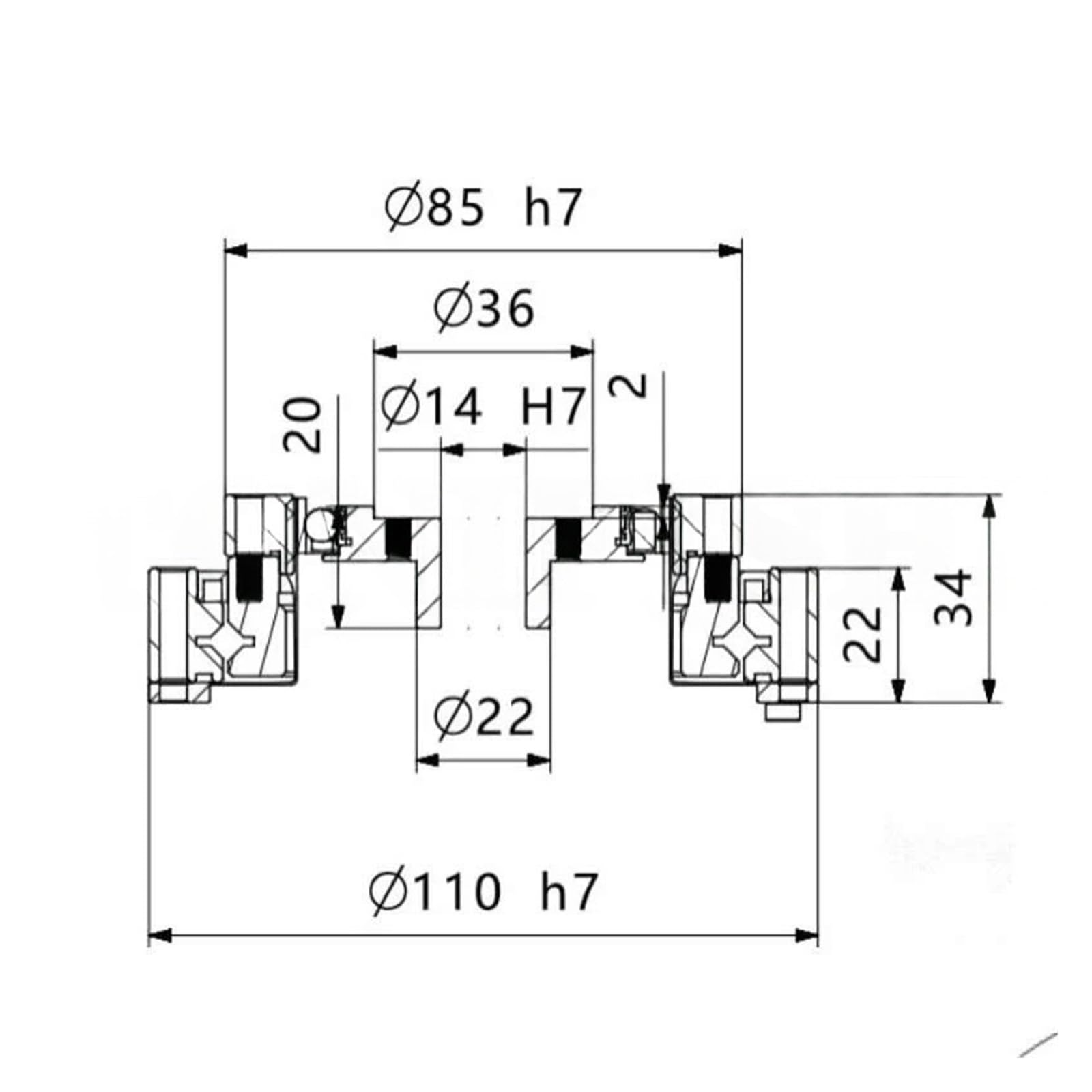 Mechanivis Harmonic Reducer Robot Joint Backlash Equipped with Servo Stepper Automation Harmonic Reducer ZXF25-30 ZXF25-50 ZXF25-80 ZXF25-100(Reduction Ratio 80)