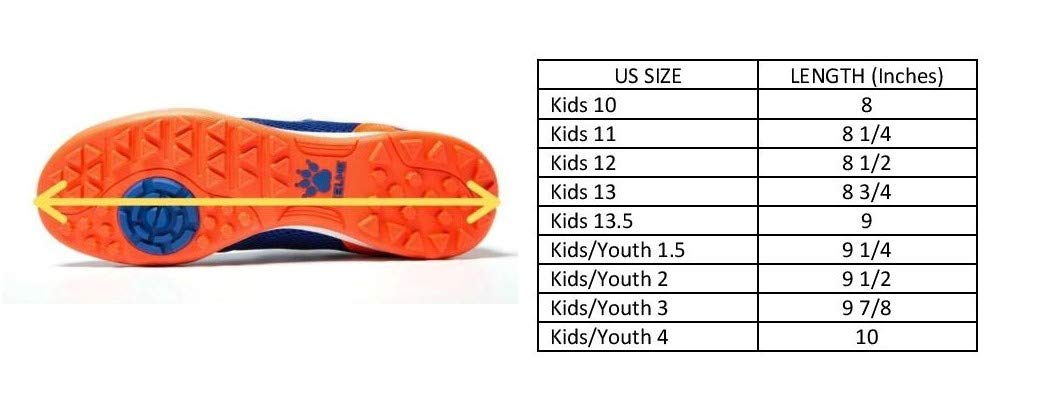 KELME Crampons de football sans lacets pour jeunes et enfants – Chaussures de football futsal ou gazon pour garçons/filles – Chaussures de football à Velcro pour intérieur ou extérieur