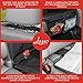 Lusso Gear Car Seat Protector, Thick Padding, 2 Mesh Storage Pockets, Waterproof, Protects Fabric or Leather Seats from Child Car Seat and Pets, Non-Slip Rubber Padded Backing, No Imprint (Brown)