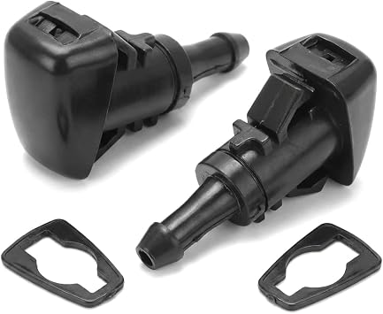 2 Pack Washer Jets Compatible with Hyundai Tucson and Kia Sportage, Front Windscreen Spray Nozzles Compatible with Hyundai I30 I20, Kia Venga Soul Models
