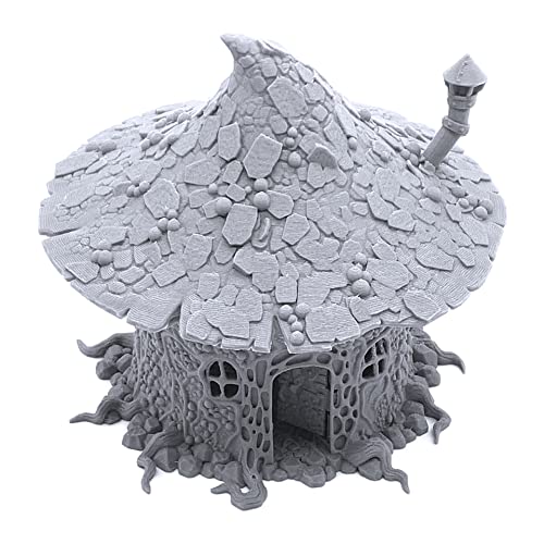 Goblin champignon hovel 28mm paysage imprimé 3D pour bloquer les lignes de vue
