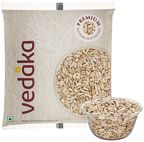 Image of Amazon Brand - Vedaka Premium Pumpkin Seeds,200G +-Vedaka Premium Sunflower Seeds,500G