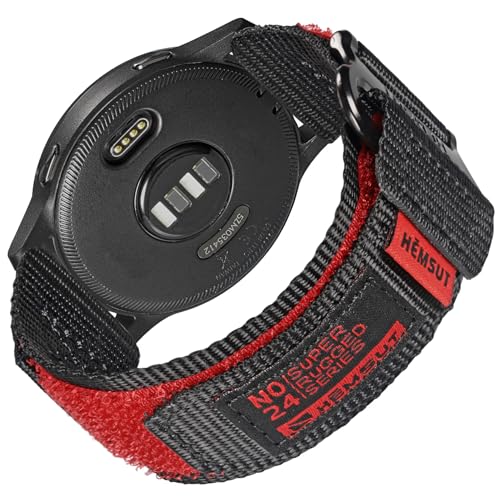 Bracelet montre Garmin Vivoactive 4 nylon 22 mm sport anti-usure