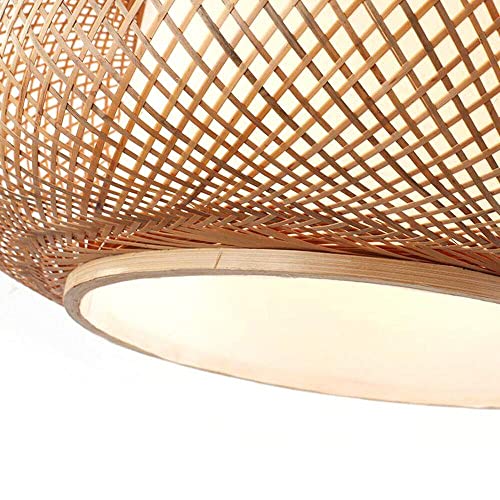 Lámpara de mimbre colgante de techo para decoración de interiores 2