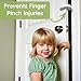 Wittle Finger Pinch Guard - Baby Proof Door Stopper with Soft & Durable Foam - Keeps Doors from Slamming, Prevents Finger Pinch Injuries, and Child or Pet from Getting Locked in Room (2-Pack)