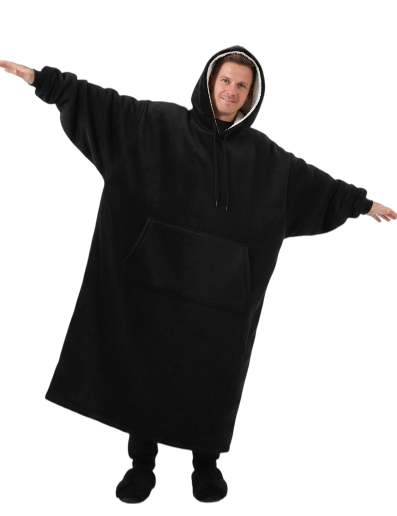 Amazon.com: Moosth Oversized Sherpa Wearable Blanket Hoodie