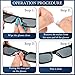 Konohan 50 Pcs Eyeglasses Retainers Sets, 12 Pairs Anti Slip Adhesive Glasses Nose Pads 4 Round Ear Grips 4 Silicone Ear Hooks Holders 4 Glasses Temple Tips Sleeve for Repair (Multicolor)