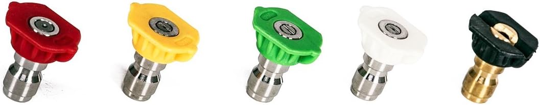 Greenworks 3300 PSI Universal Pressure Washer Spray Tip Attachments (5 pack) 5202402