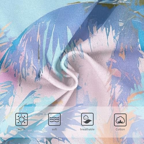 Cotton Girls Underwear Toddlers Gradient Coconut Tree Pastel Color Girl Panties Cute Artistic Briefs Girls Undies 2t3