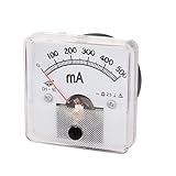 IIVVERR DH-50 DC 0-500mA Class 2.5 Accuracy Analog Ammeter Ampere Meter (Amperímetro analógico amperímetro analógico de precisión clase DH-50 DC 0-500mA