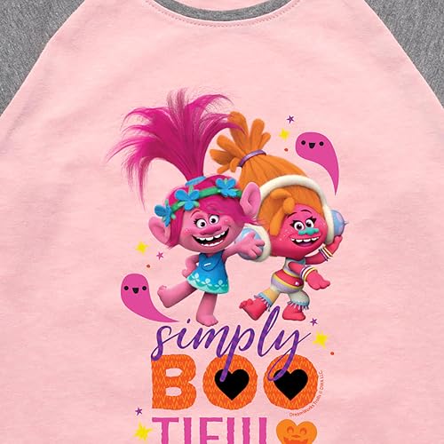 HYBRID APPAREL Trolls - Simply Bootiful Poppy - Toddler & Youth Girls Raglan Graphic T-Shirt3