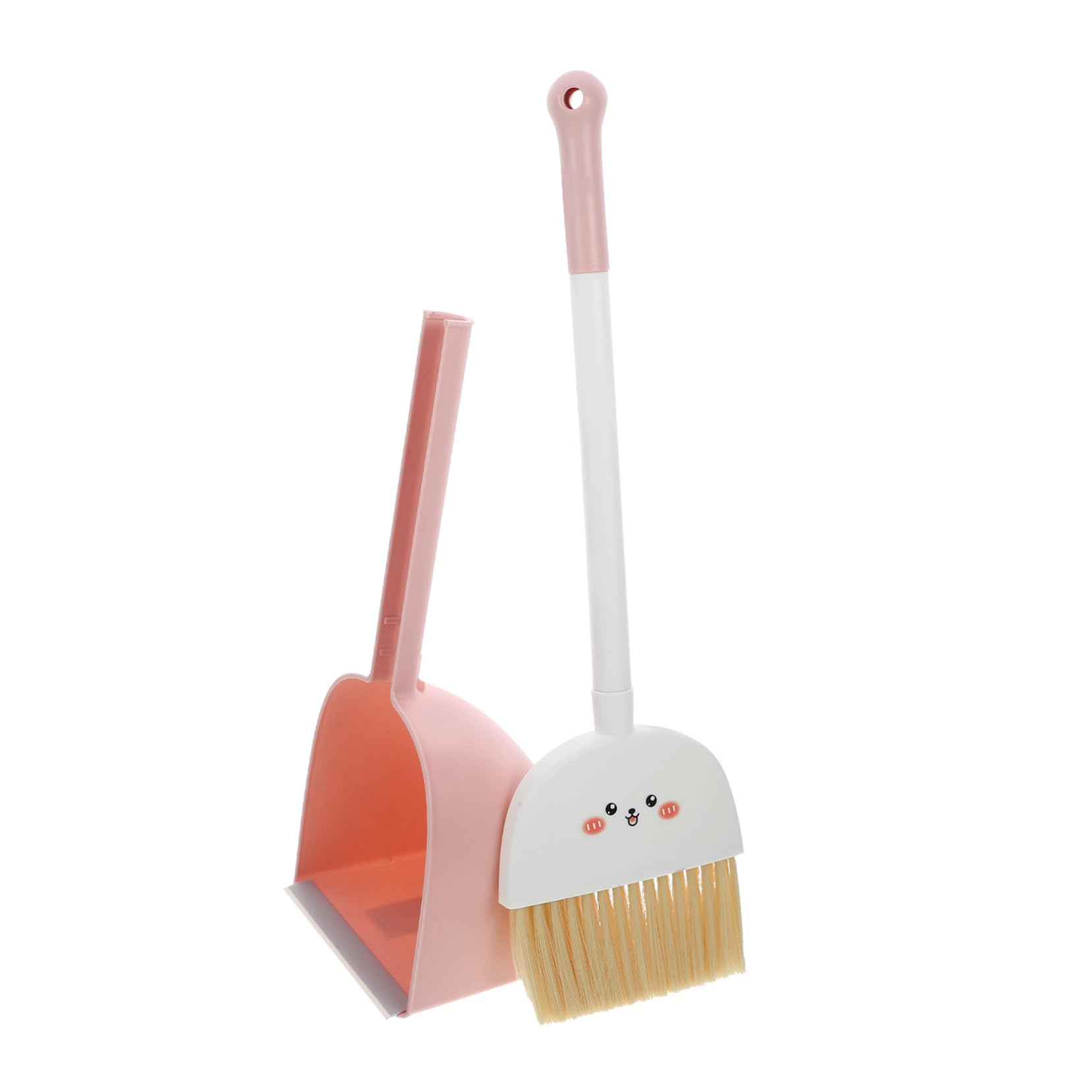 MAGICLULU Play Cleaning Set for Kids Toddler Broom and Dustpan Set Cartoon Design Safe Plastic Cleaning Tools Perfect for Preschoolers