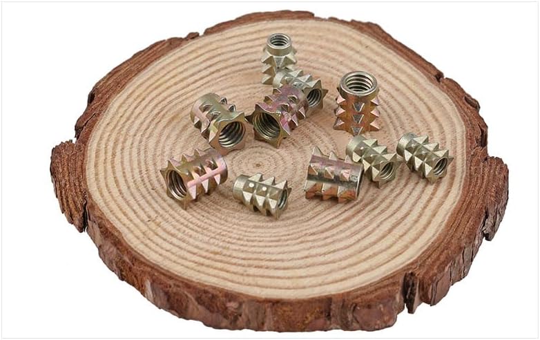 Home nut, spike, nut, furniture, link nut, furniture connector, M4*10, M6*10 - (Size: M4X10 80pcs)