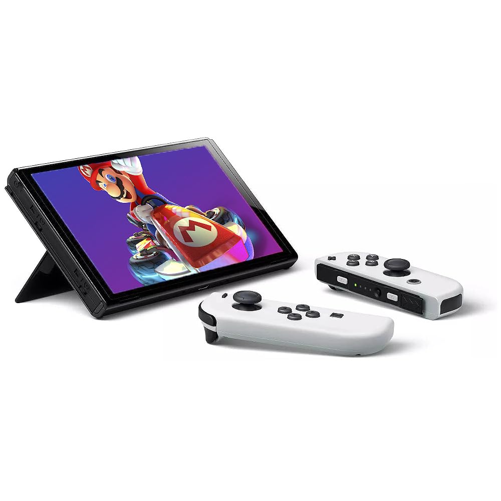 Console Nintendo Switch Oled 64GB + Mario Kart Deluxe 8 Branco