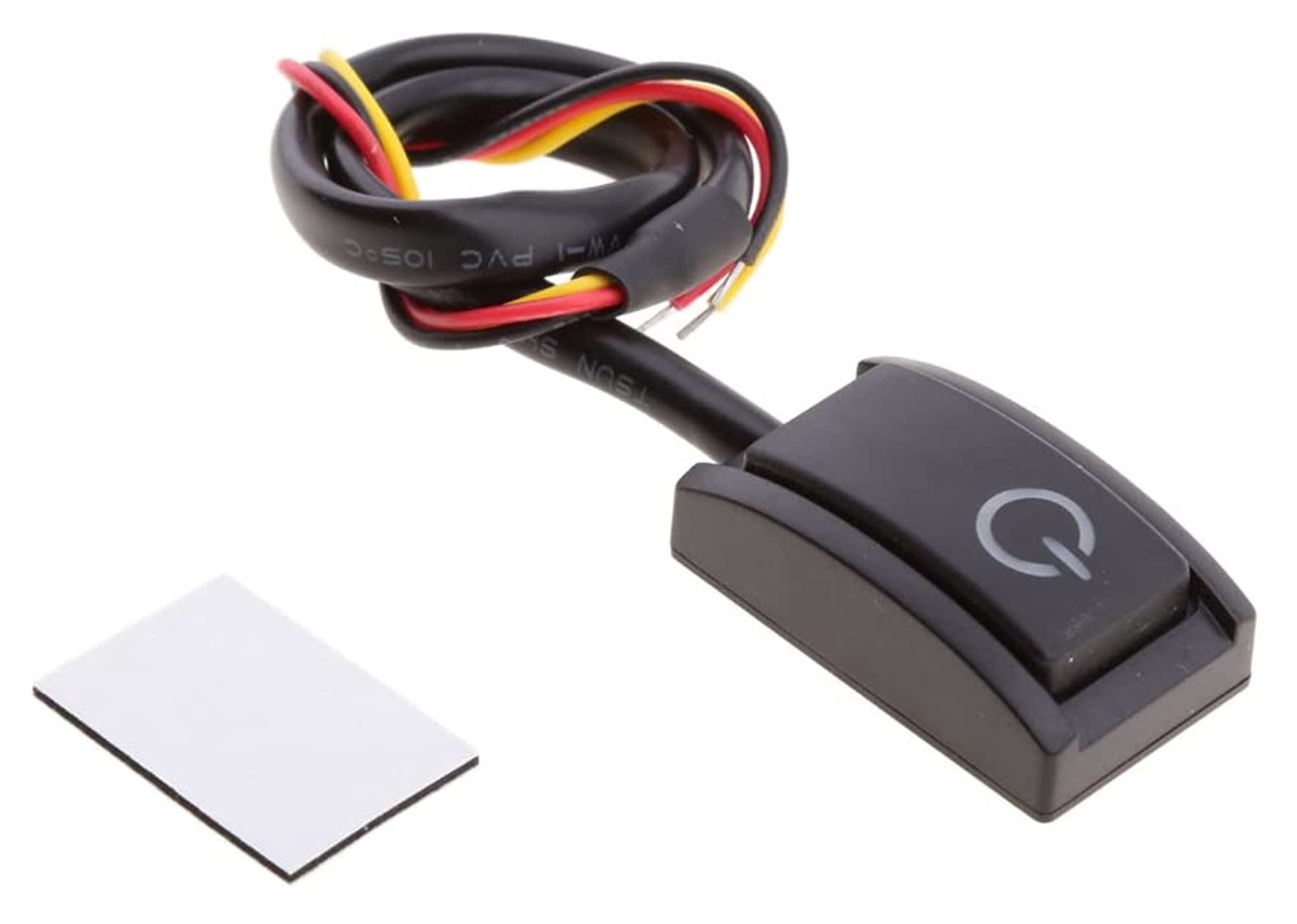 YANGQI yaoqijie Bouton Poussoir Noir 12V 200MA Noir/Off Auto Intérieur Dash 2pcs Lasting
