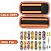 casmilee Finger Skateboard Case for TECH DECK Fingerboard Ultra DLX 14 Pack, Element Collectible Mini Skateboards Holder, Kids Toy Storage for Sticker Sheets, Wheels, Tool, Screws and Nut- Box Only