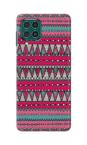 Image of Printed Hard Back Cover Case for Samsung Galaxy F62 | Samsung Galaxy M62 Back Cover (Geometric Vintage Pattern) -1803