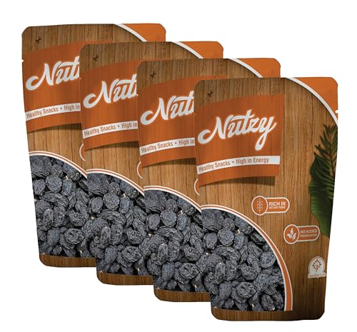 Image of Nutzy Premium Raisins (Black Raisins / Kali Darakh, 1000g)