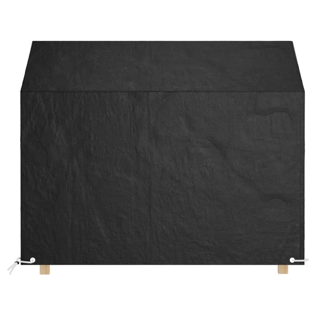 Abdeckung für Gartenbank wasserfest und UV-beständig aus Polyethylen mit 8 Ösen, 160x70x70/88 cm, wetterfeste Schutzhülle für Gartenmöbel Terrasse Balkon, atmungsaktive