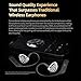 CCA KZ AN01 Active Noise Cancellation Wireless IEM Bluetooth Adapter, Bluetooth 5.4 Module, 40Hrs Playback Sport Earhook for KZ ZS10 PRO/ZSN Pro X/AS16 PRO X/Castor/EDX Pro, CRA/C12(0.78mm Pin)