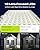 JACKYLED Solar Lights Outdoor with Motion Sensor, 113LED Cool White Solar Flood Lights, Waterproof Dusk to Dawn Solar Powered Security Spot Lights for Porch Patio Yard Garage, 1 Pack