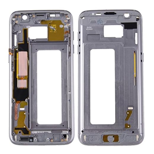Förnyelse Reparation för skärmskydd Ipartsbuy för Samsung Galaxy S7 Edge / G935 Framhus LCD-ramtillbehör (Color : Grey)