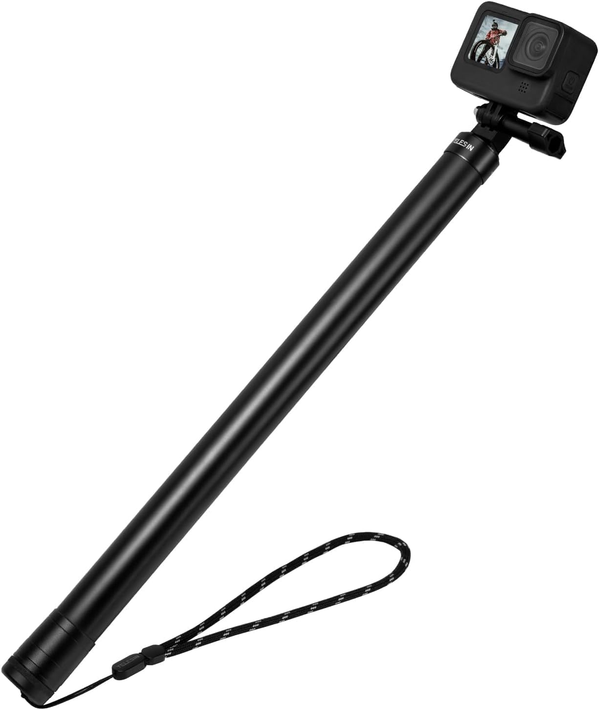 TELESIN Selfie Stick Long Pole (118"/3M),Carbon Fiber Waterproof Dive Extension Monopod for GoPro 13 12 11 10 DJI Osmo Nano 360 Action 3 4 5 6 Pocket