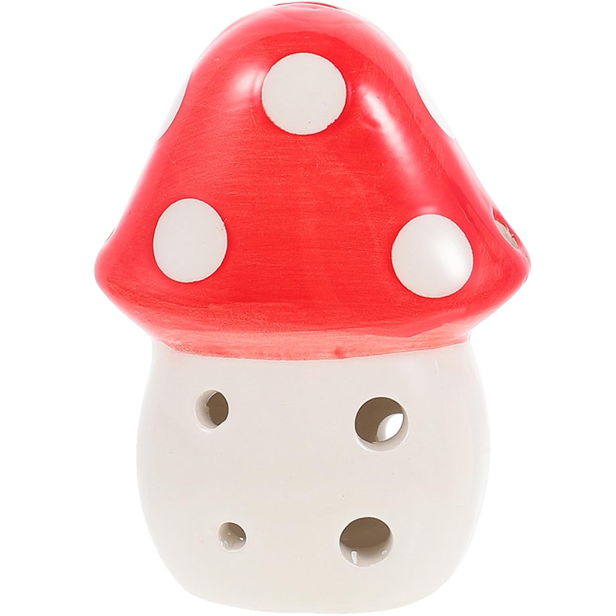 Yardwe Mushroom Ocarina Ceramic Music Instrument for Beginners and Students Lightweight Portable Classical Sound Music for Creative Play